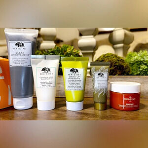 NWT ORIGINS 5pc skincare bundle Clear Improvement Active Charcoal Face Set